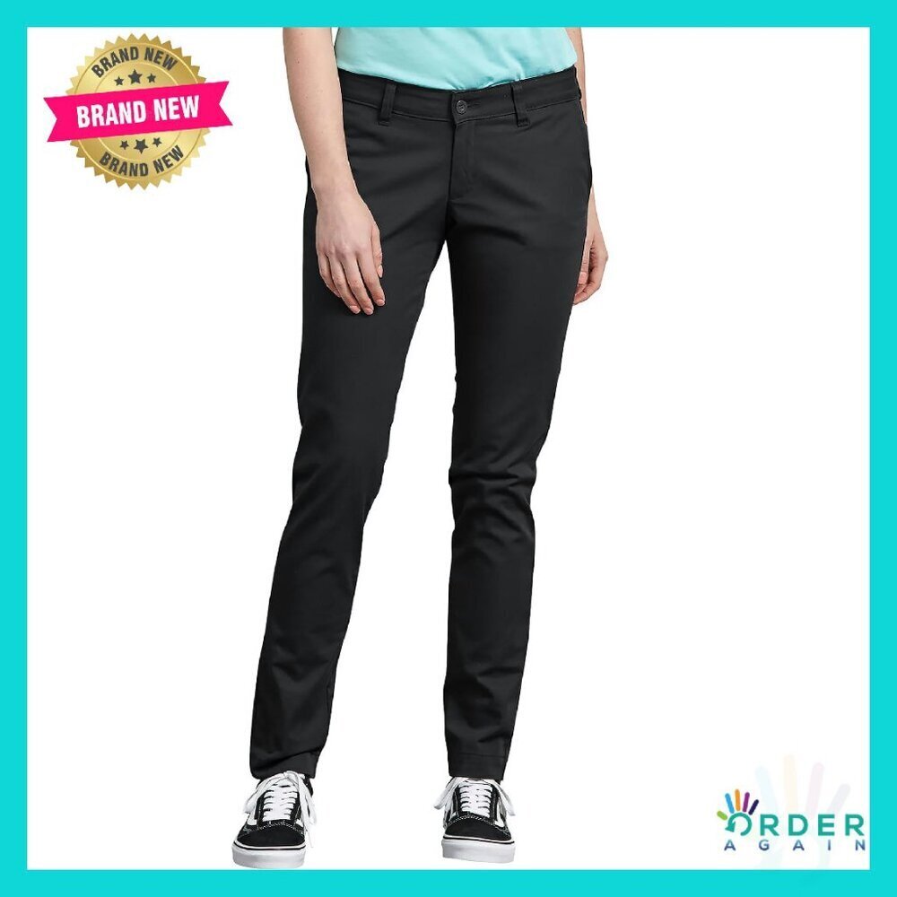 Mid-Rise Skinny Stretch Twill Pants Classic Workwear Utility Chic